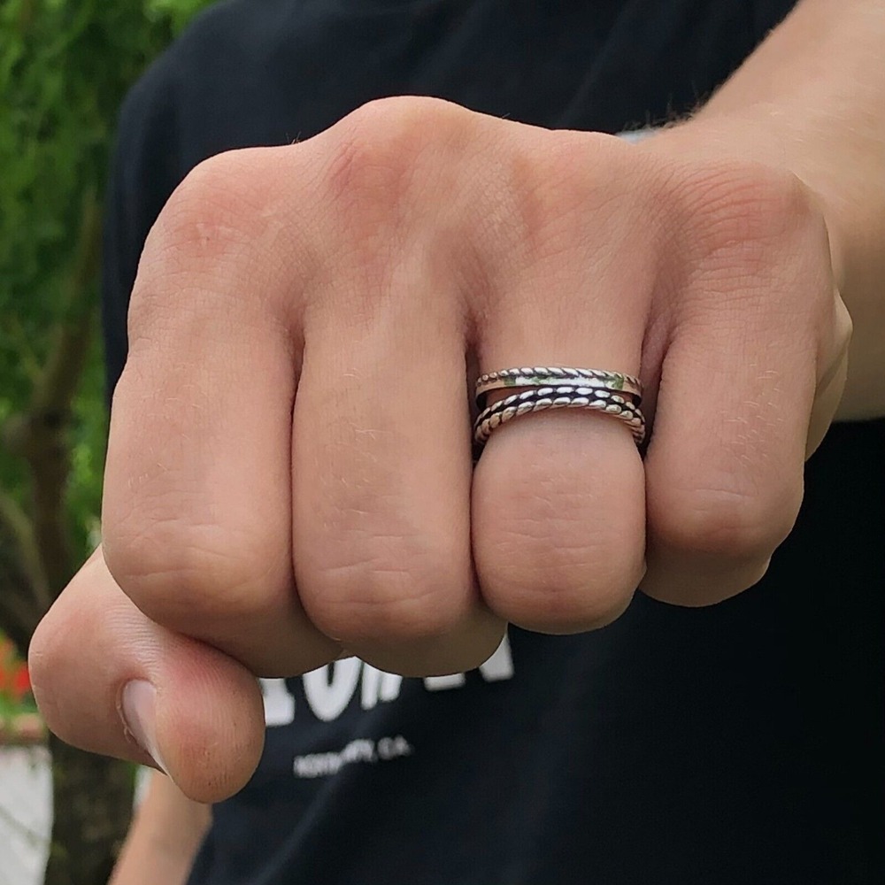 Stackable Rings, 925 Sterling Silver Rings, Statement Rings, Rings for Women's, - Picture 11 of 12